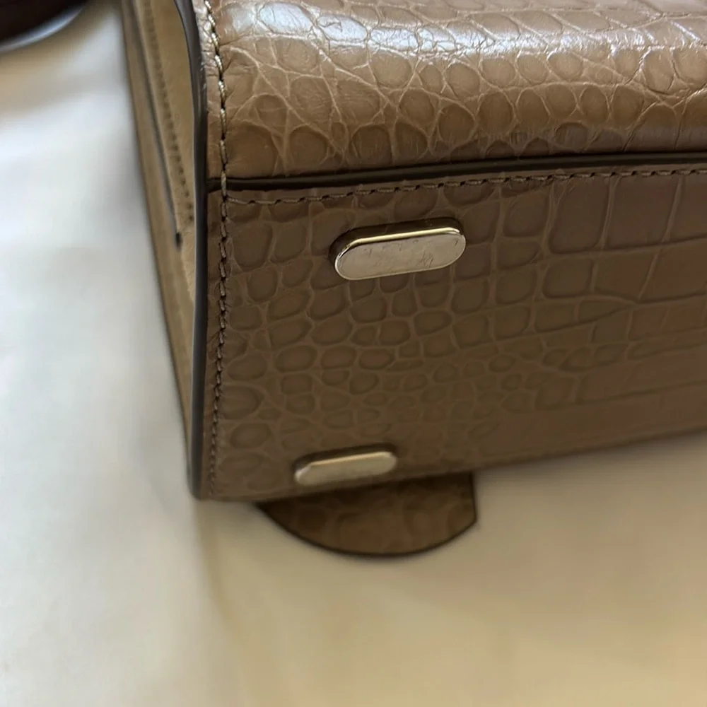 Small Lee Radziwill Embossed Leather Double Bag
Brown Shale - Picture 6 of 12